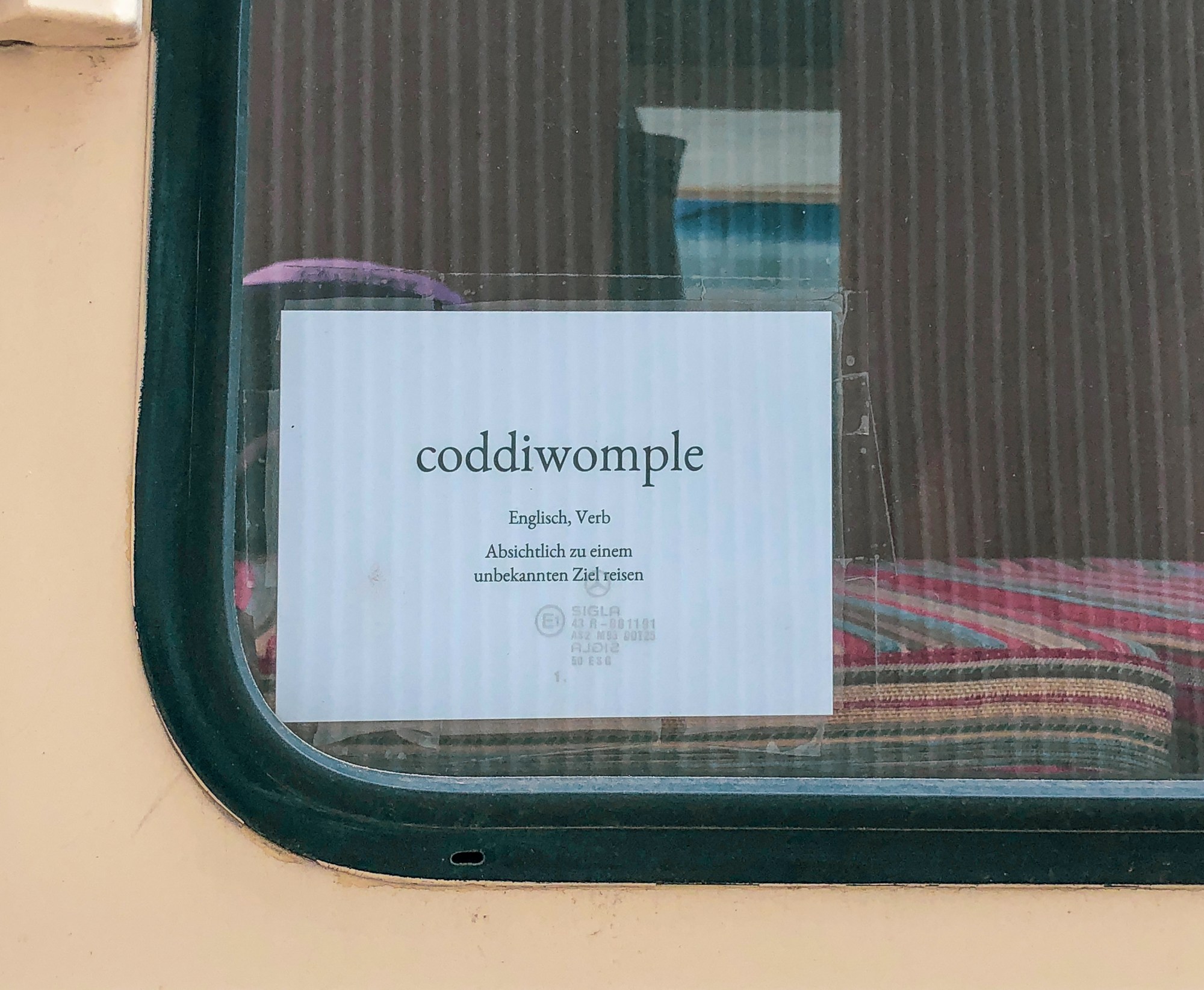 Coddiwomple