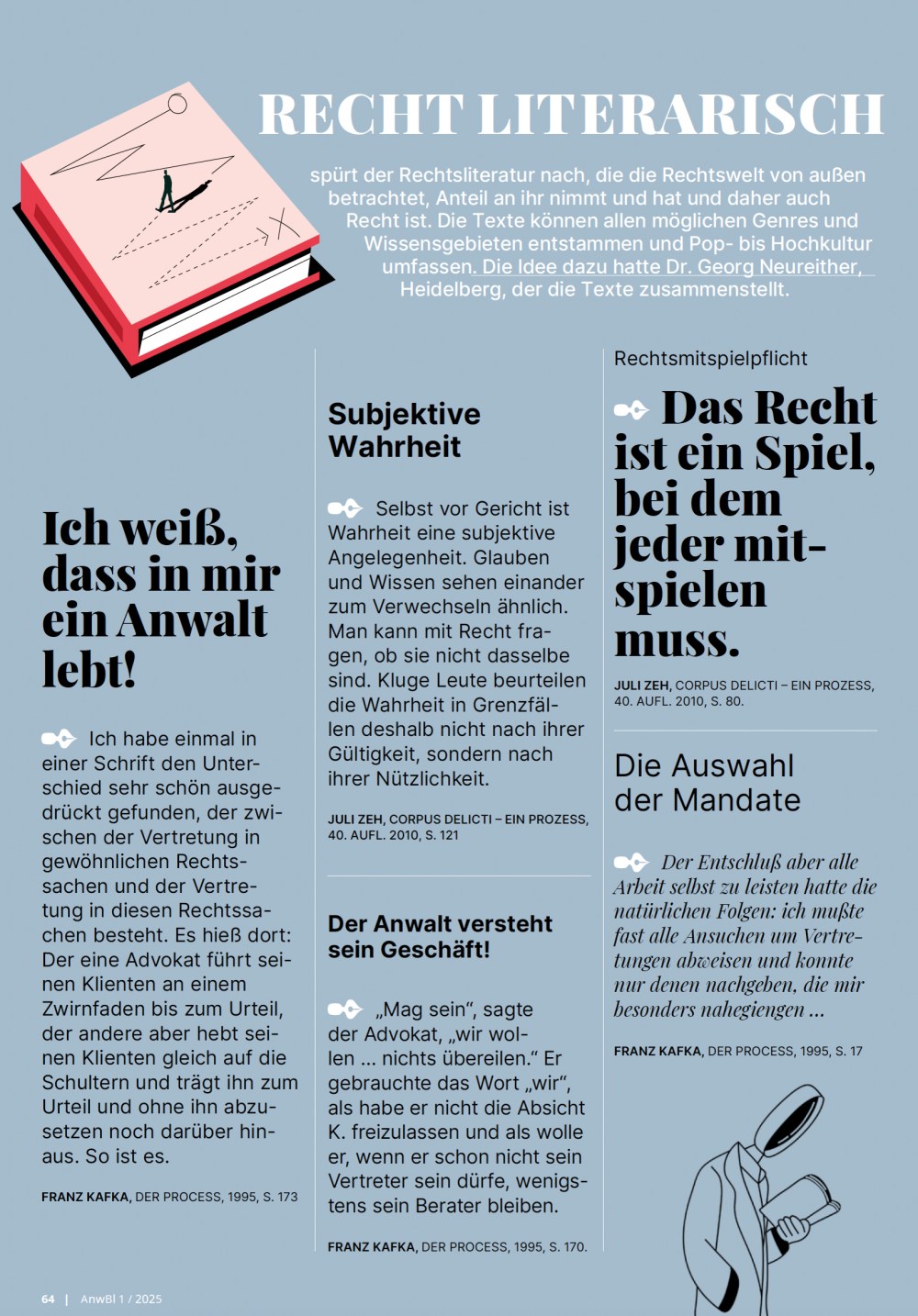 Neureither, Recht literarisch, AnwBl 1-2025, S. 64