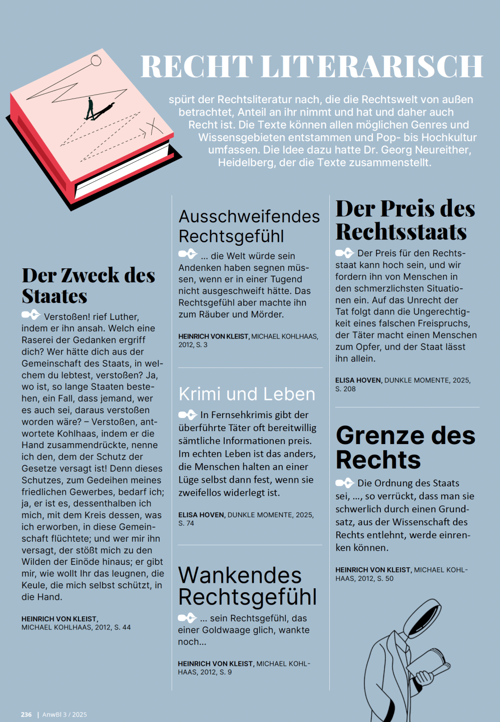 Neureither, Recht literarisch, AnwBl 3-2025, S. 236